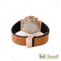 ساعت هابلوت مردانه سه موتوره رزگلد بند چرم قهوه ای Hublot-4893-G