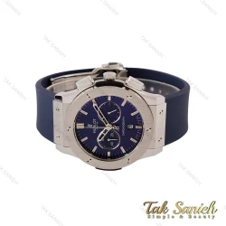 ساعت هابلوت مردانه سه موتوره نقره ای سرمه ای Hublot-4900-G