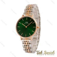 ساعت دنیل ولینگتون زنانه دورنگ رزگلد صفحه سبز DW-4938-G