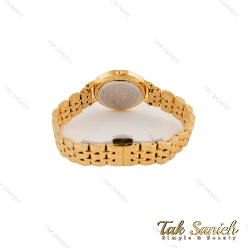 ساعت دنیل ولینگتون زنانه طلایی صفحه سفید DW-4941-L