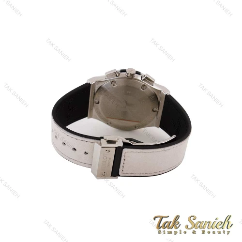 ساعت هابلوت مردانه سه موتوره طوسی قاب نقره ای Hublot-4943-G