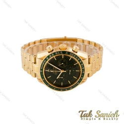 ساعت امگا اسپیدمستر مردانه طلایی صفحه سبز Omega-4950-G