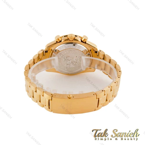 ساعت امگا اسپیدمستر مردانه طلایی صفحه سبز Omega-4950-G