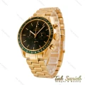 ساعت امگا اسپیدمستر مردانه طلایی صفحه سبز Omega-4950-G