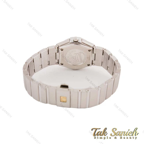 ساعت امگا کانسلیشن زنانه نقره ای صفحه سبز زیتونی Omega-4597-L