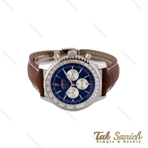 ساعت برایتلینگ خلبانی مردانه بند چرم قهوه ای Brietling-4989-G