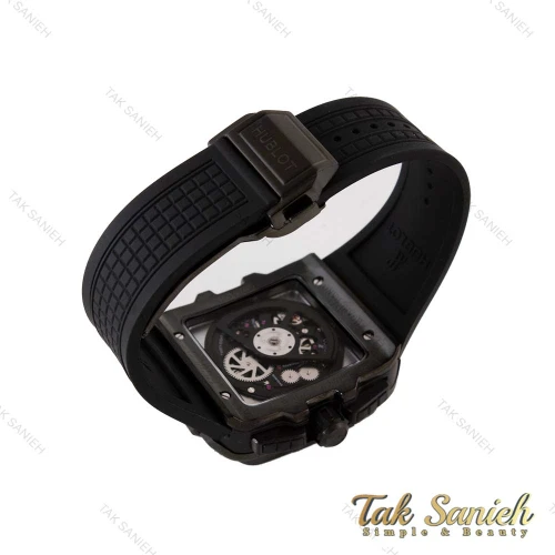 ساعت هابلوت مردانه مربعی سه موتوره کرنوگراف مشکی Hublot-4994-G