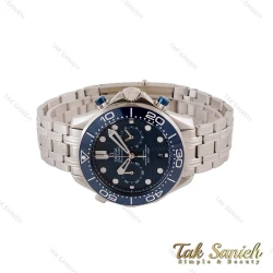 ساعت امگا سیمستر مردانه سه موتوره نقره ای صفحه آبی Omega-4999-G