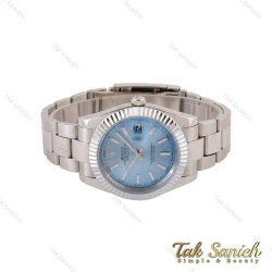 ساعت رولکس مردانه دیت جاست 2 نقره ای صفحه آبی Rolex-5006-G