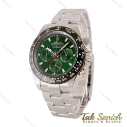 ساعت رولکس دیتونا مردانه نقره ای صفحه سبز Rolex-5009-G