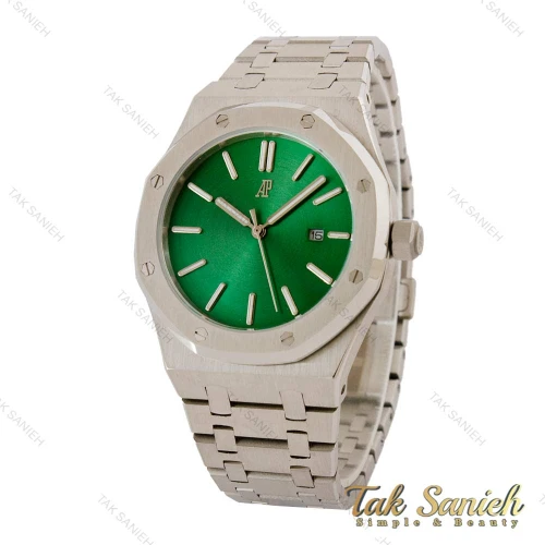 ساعت ای پی مردانه نقره ای صفحه سبز AP-5012-G