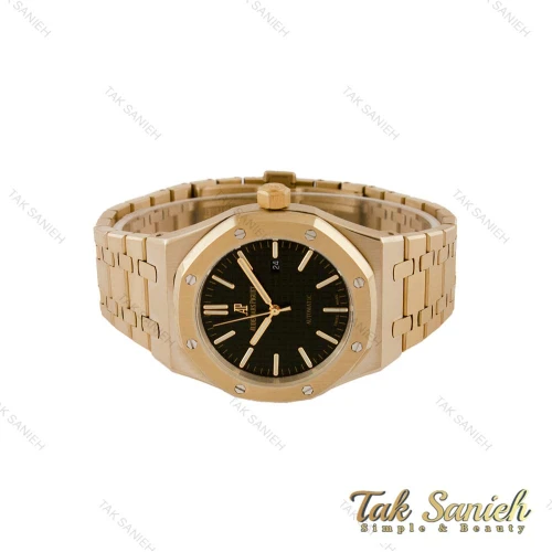 ساعت اودمار پیگه مردانه طلایی صفحه مشکی AP-5013-G