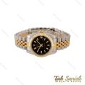 ساعت رولکس زنانه دورنگ طلایی ایندکس خط صفحه مشکی Rolex-5035-S-L