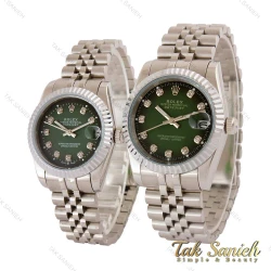 ساعت رولکس ست نقره ای صفحه سبز مشکی Rolex-5034-S