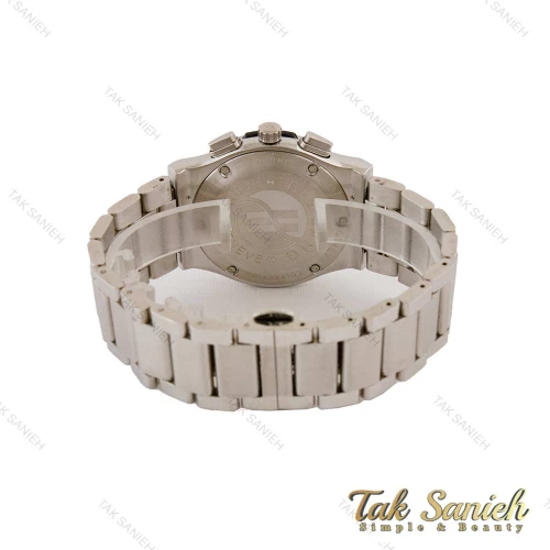 ساعت هابلوت مردانه سه موتوره بند استیل صفحه سرمه ای Hublot-5095-G
