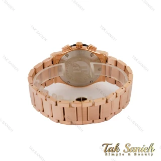 ساعت هابلوت مردانه سه موتوره بند استیل رزگلد صفحه اسکلتون Hublot-5101-G