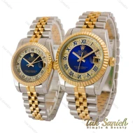 ساعت رولکس ست دیت جاست صفحه آبی ایندکس رومی Rolex-5112-S