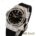 ساعت هابلوت زنانه نقره ای دورنگین مشکی Hublot-5128-L