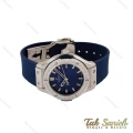 ساعت هابلوت زنانه دور نگین آبی نقره ای Hublot-5132-L