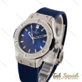 ساعت هابلوت زنانه دور نگین آبی نقره ای Hublot-5132-L
