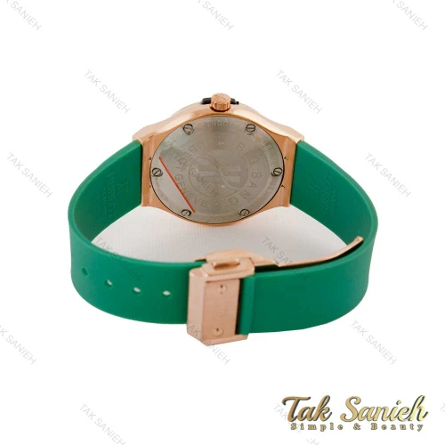 ساعت هابلوت زنانه دورنگین سبز قاب رزگلد Hublot-5135-L