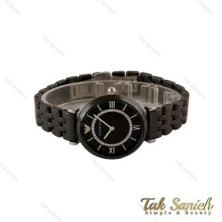 ساعت امپریو آرمانی زنانه سرامیکی مشکی طرح خورشید Armani-5144-L
