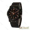 ساعت هابلوت مردانه سه موتوره بند استیل فول مشکی ایندکس رزگلد Hublot-5153-L