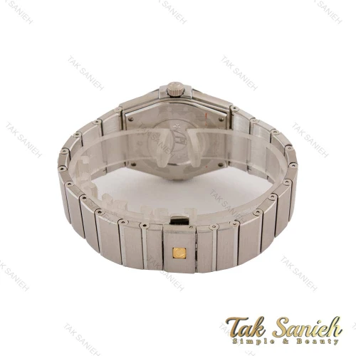 ساعت امگا کانسلیشن مردانه نقره ای صفحه سرمه ای ایندکس خط Omega-5156-G
