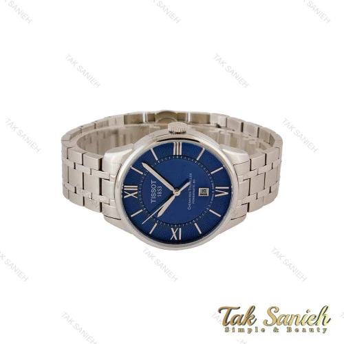 ساعت تیسوت مردانه نقره ای صفحه سرمه ای Tissot-5168-G