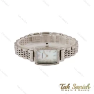 ساعت امپریو آرمانی زنانه مستطیلی نقره ای صفحه سفید Armani-5178-L