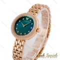 ساعت امپریو آرمانی زنانه دورنگین رزگلد صفحه سبز Armani-5179-L
