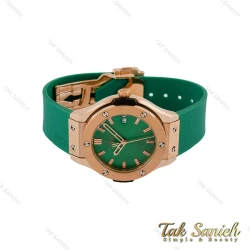 ساعت هابلوت زنانه سبز قاب رزگلد Hublot-5190-L