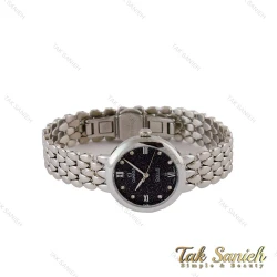 ساعت امگا دویل زنانه سیلور صفحه مشکی Omega-5204-L