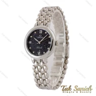 ساعت امگا دویل زنانه سیلور صفحه مشکی Omega-5204-L