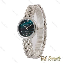 ساعت امگا دویل زنانه سیلور صفحه سبز Omega-5206-L