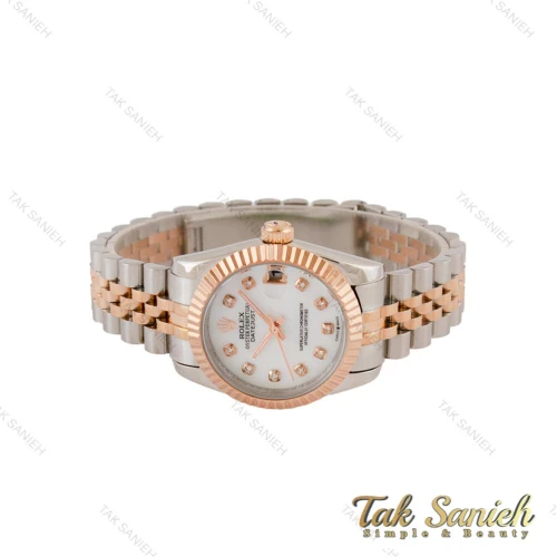 ساعت رولکس دورنگ رزگلد صفحه صدف Rolex-4791-L