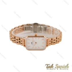 ساعت دنیل ولینگتون زنانه مستطیلی رزگلد صفحه سفید DW-5224-L