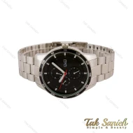 ساعت QQ مردانه سه موتوره استیل صفحه مشکی QQ-5232-G