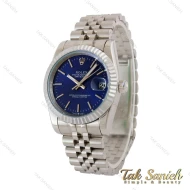 ساعت رولکس مردانه دیت جاست سیلور صفحه سرمه ای Rolex-5238-G