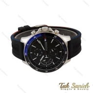 ساعت تامی مردانه سه موتوره بند رابر مشکی Tommy-5249-G