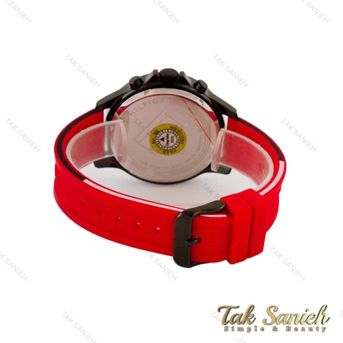 ساعت تامی مردانه سه موتوره مشکی قرمز Tommy-5250-G