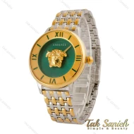 ساعت ورساچه La Medusa زنانه دورنگ طلایی صفحه سبز Versace-5256-G