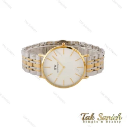 ساعت دنیل ولینگتون مردانه دورنگ طلایی صفحه سفید DW-5280-G