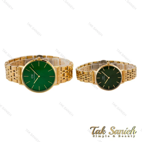 ساعت ست دنیل ولینگتون طلایی صفحه سبز DW-5284-S