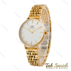 ساعت دنیل ولینگتون زنانه طلایی صفحه سفید متوسط DW-5288-L