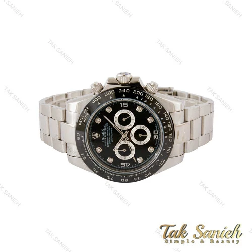 ساعت رولکس دیتونا مردانه صفحه مشکی ایندکس نگین Rolex-5304-G