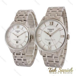 ساعت تیسوت ست استیل صفحه سفید Tissot-5306-S