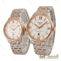ساعت ست تیسوت دورنگ رزگلد صفحه سفید Tissot-5308-S