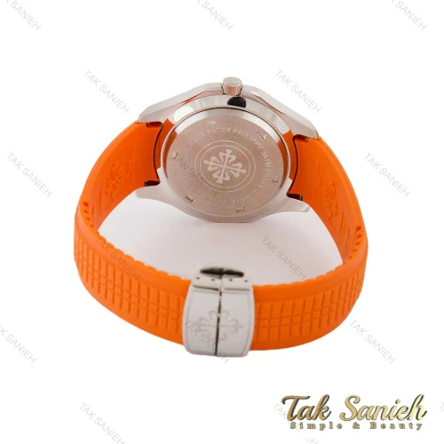 ساعت پتک فیلیپ آکوانا مردانه سیلور نارنجی Patek-5322-G