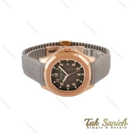 ساعت پتک فیلیپ آکوانا مردانه رزگلد طوسی Patek-5328-G